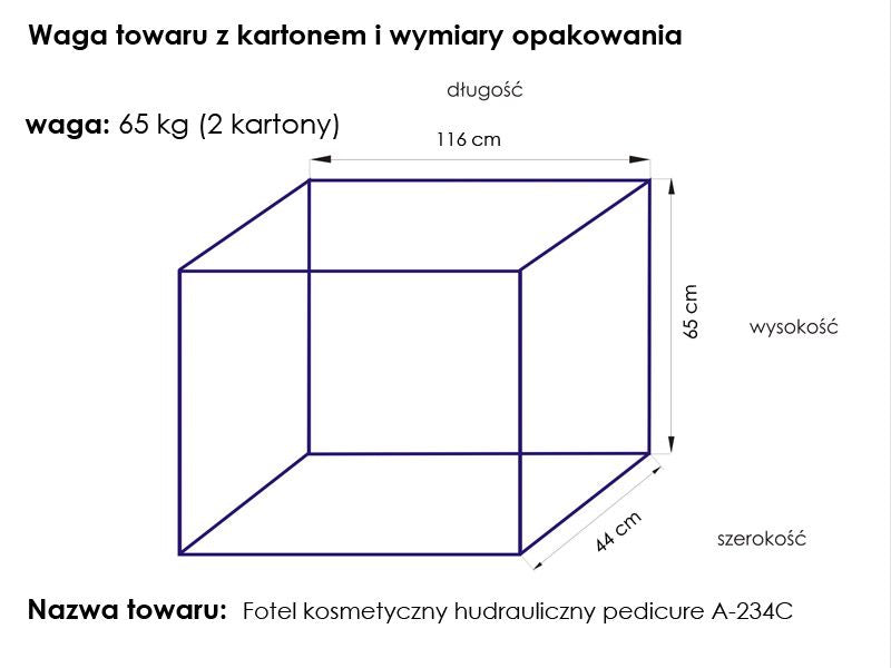 ActiveShop Kosmetikstuhl hydr. A 234C Pedi weiß