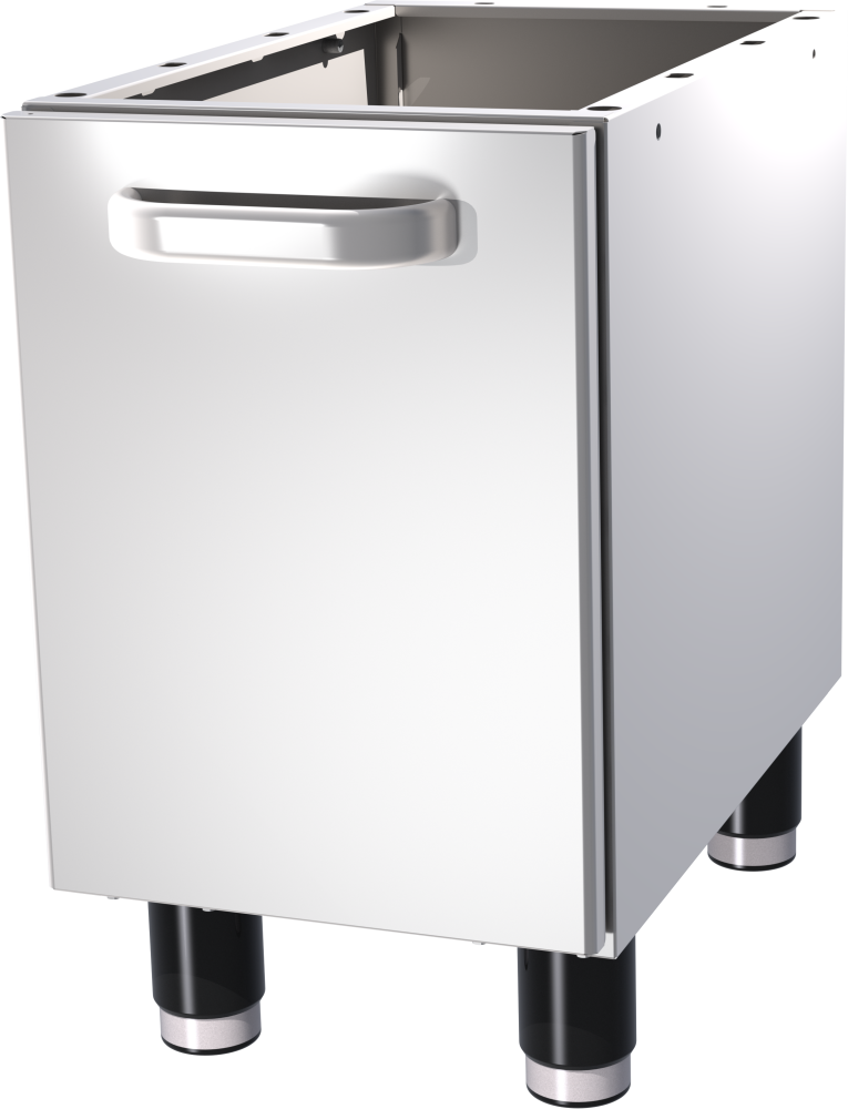 KBS Gastrotechnik Unterbau mit Tür Breite 330mm für Kochserie Red 600