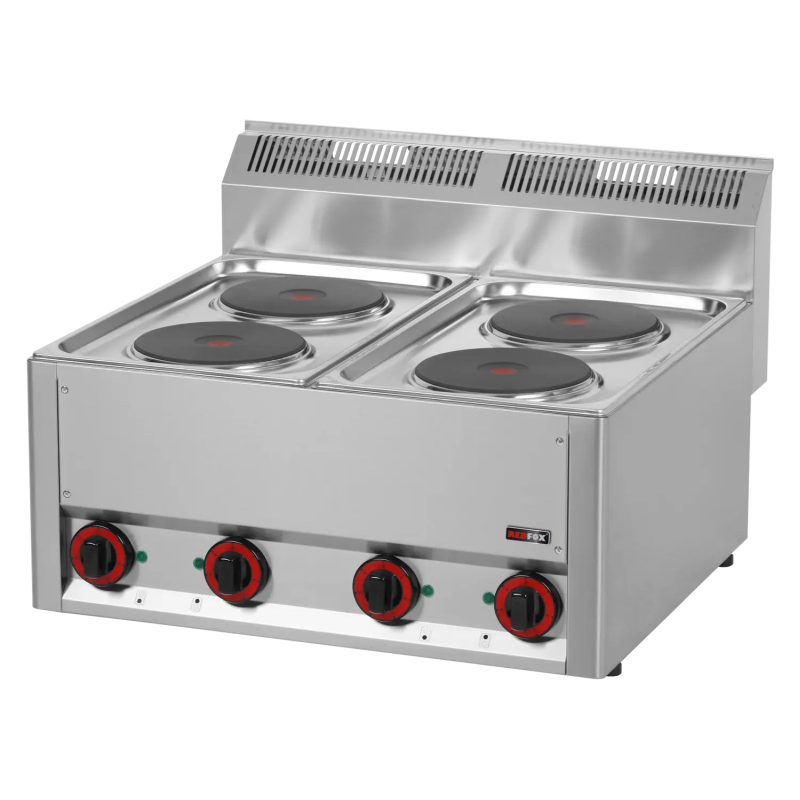 KBS Gastrotechnik Elektro-Kochfläche mit 4 Platten Ø18 cm 400 Volt Ausführung - Tischgerät