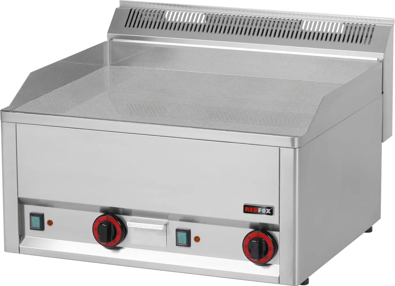 KBS Gastrotechnik Elektro-Grillplatte 2 Heizzonen Grillfläche glatt hartverchromt Auftischgerät