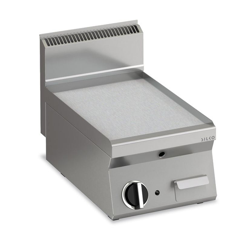 KBS Gastrotechnik Elektro Grillplatte glatt hartverchromt mit 1 Heizzone Tischgerät