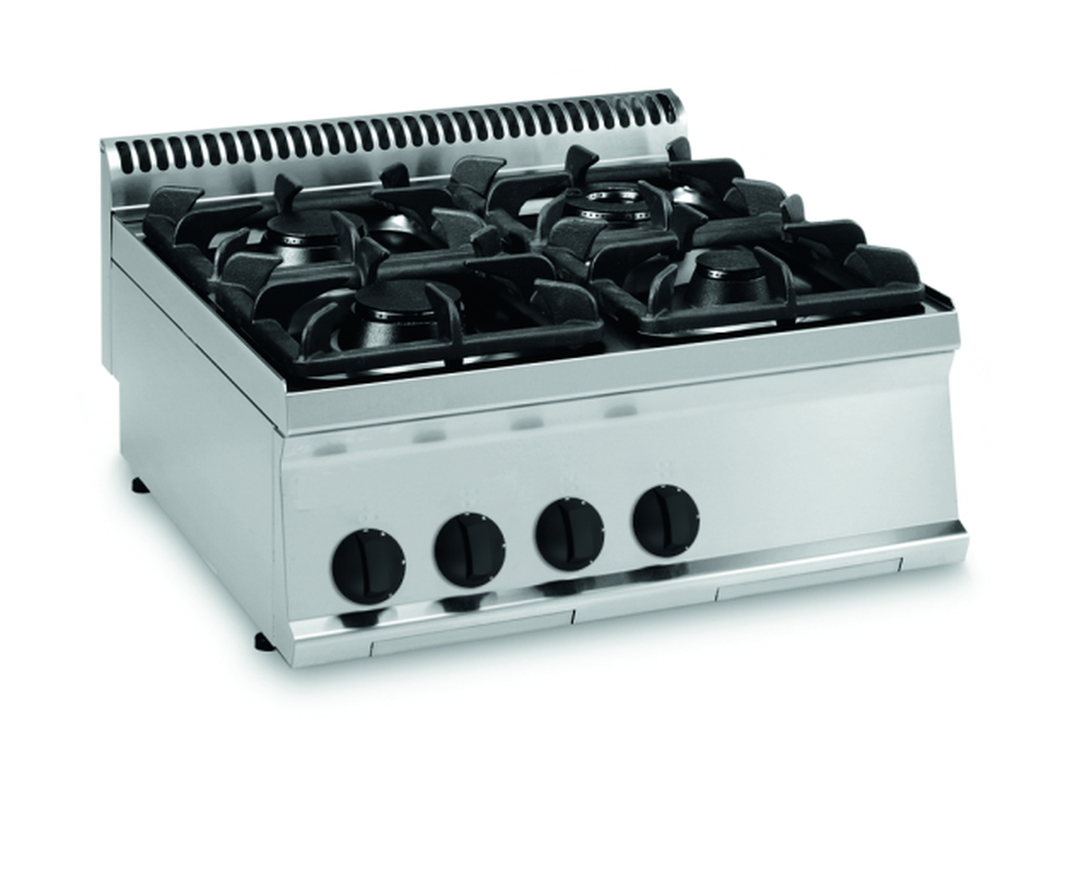 KBS Gastrotechnik Gas-Kochfläche 19,5kW 4 Brenner Tischgerät