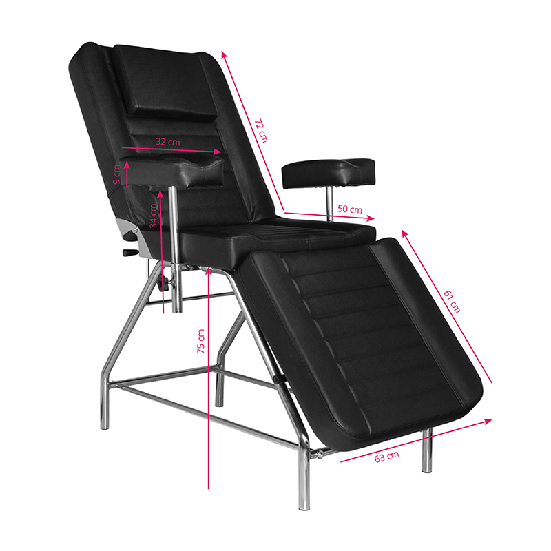 ActiveShop Tattoo-Stuhl Pro Ink 602 schwarz