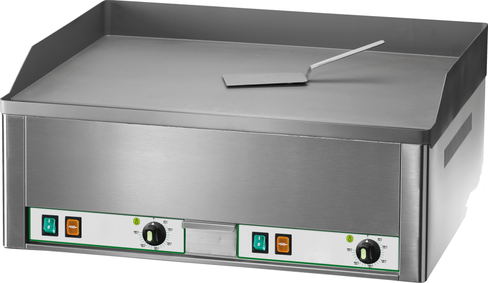 KBS Gastrotechnik Elektro-Grillplatte 2 Heizzonen glatt 6kW