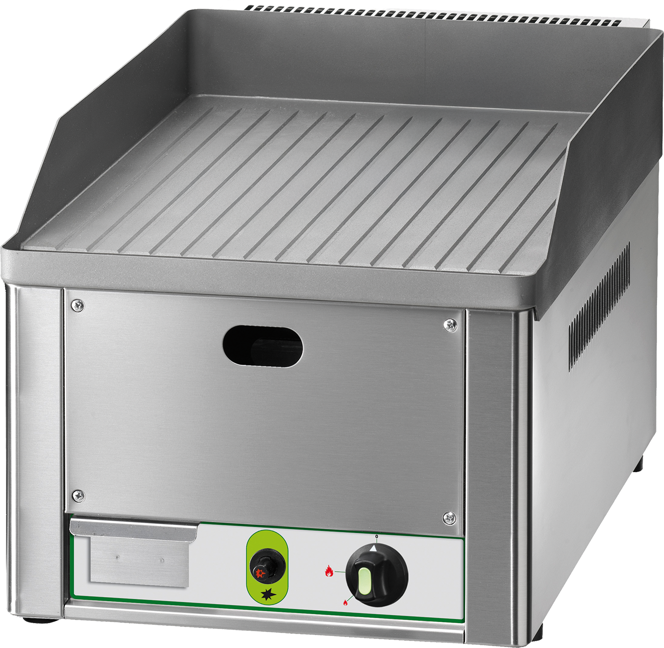 KBS Gastrotechnik Gas-Grillplatte 1 Heizzone gerillt 4kW
