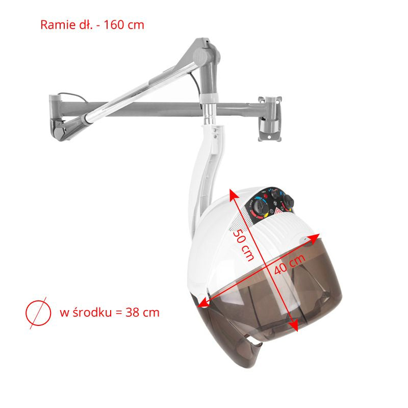ActiveShop Gabbiano Hängehaartrockner Centurion DVI-303W drei Geschwindigkeiten ionisch weiß