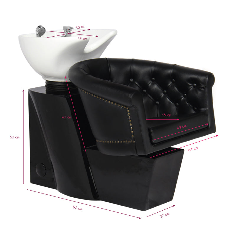 ActiveShop Gabbiano Hundewaschanlage London schwarz