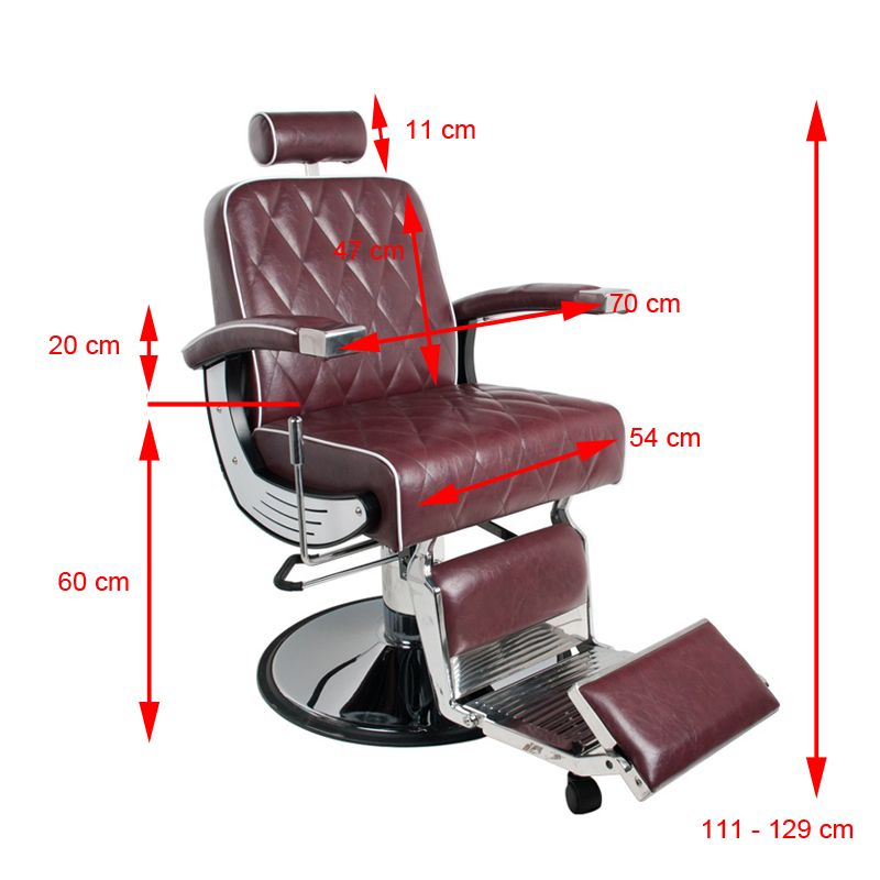 ActiveShop Gabbiano Barbersessel Imperial burgunderrot