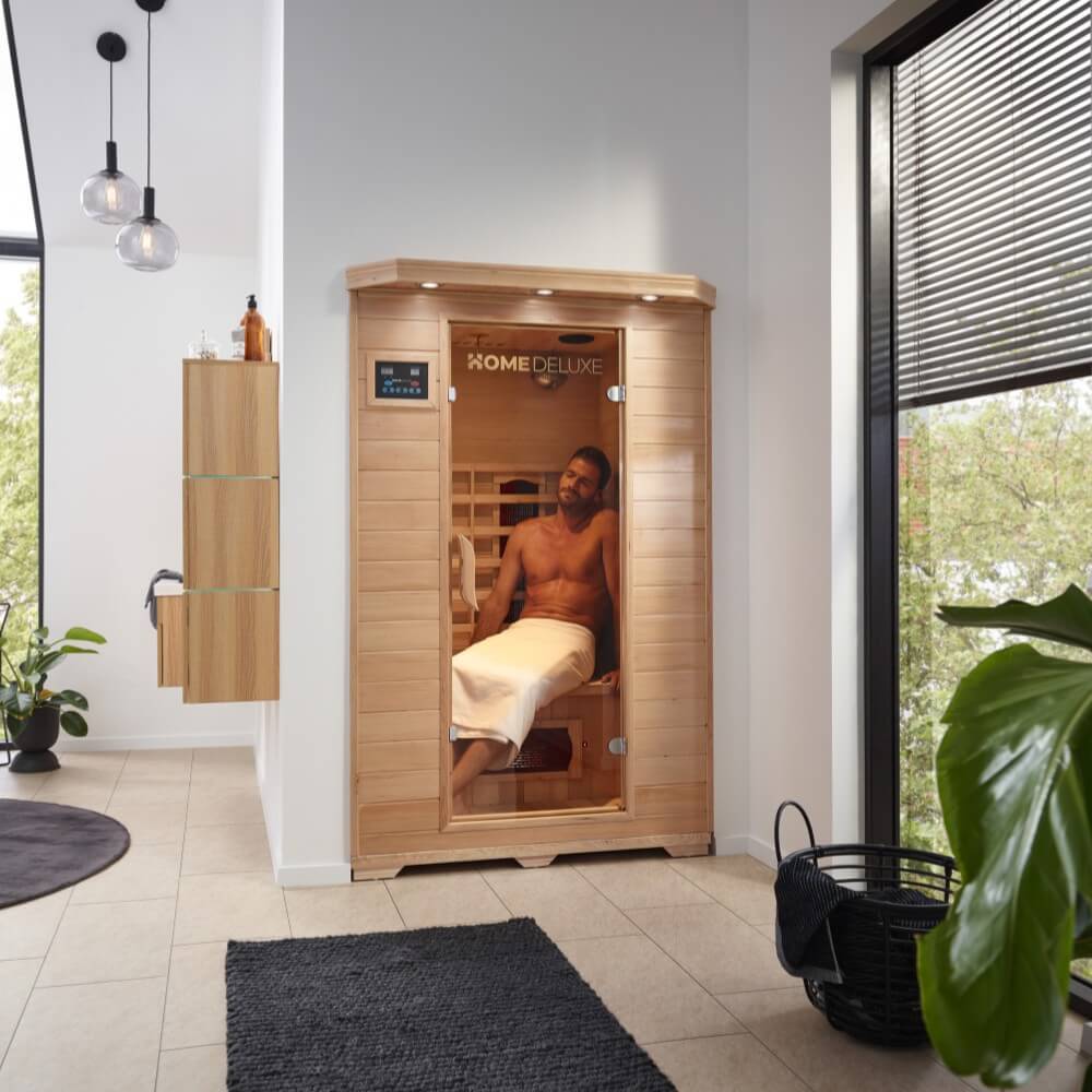 Home Deluxe Infrarotkabine REDSUN M - 120 x 105 cm für 2 Personen
