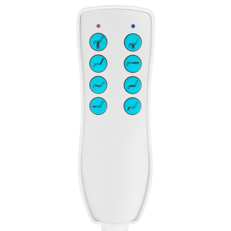 ActiveShop Elektrischer Kosmetikstuhl Azzurro 869A drehbar 4 Motoren grau