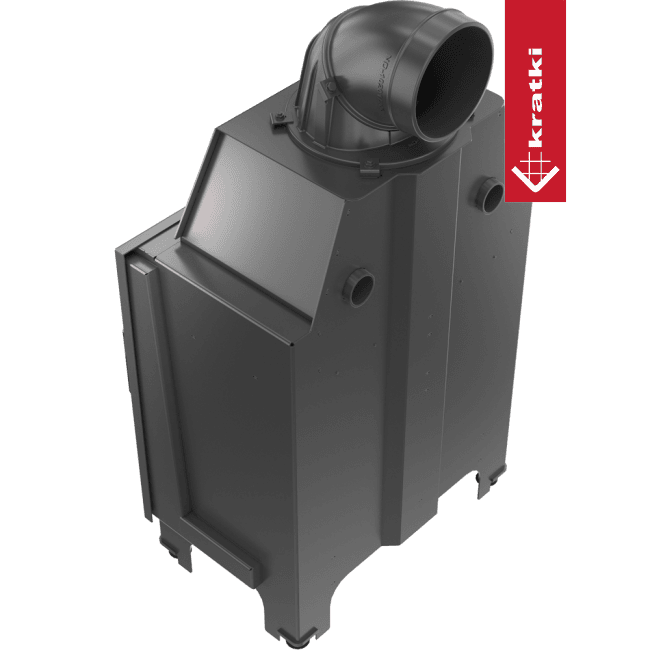 Kratki Kamineinsatz aus Stahl KRATKI MBM 10 kW Ø 200 mit Türfeder