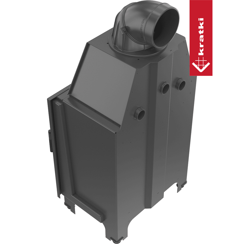 Kratki Kamineinsatz aus Stahl KRATKI MBZ 13 kW Ø 200 mit Türfeder