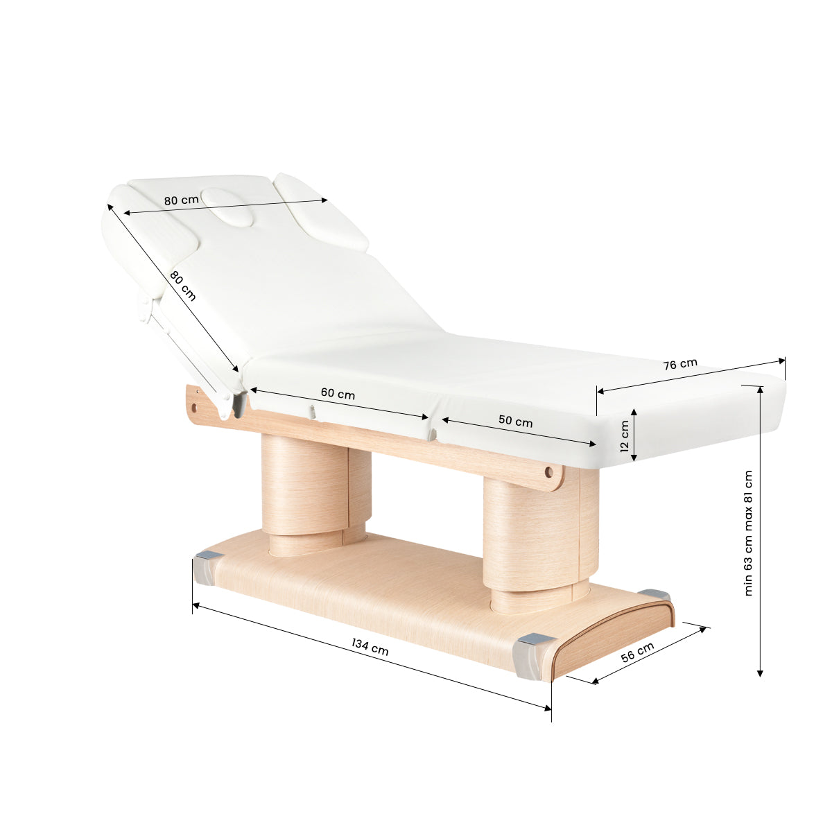 ActiveShop Azzurro 838 4-motorige beheizte Kosmetikliege