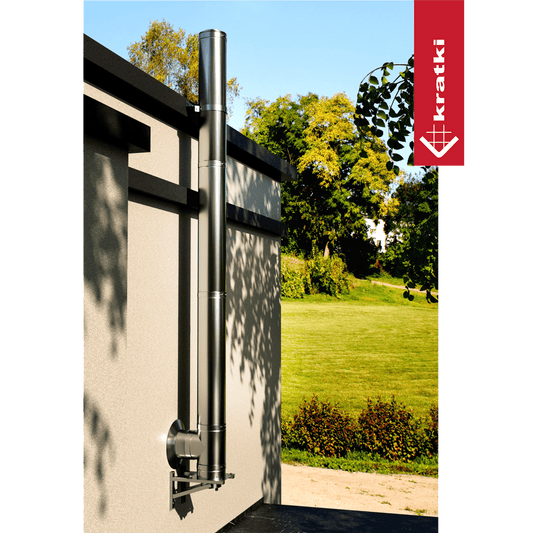 Kratki ADAM DW Doppelwandiger Systemschornstein fi 150 - auf einer Stütze