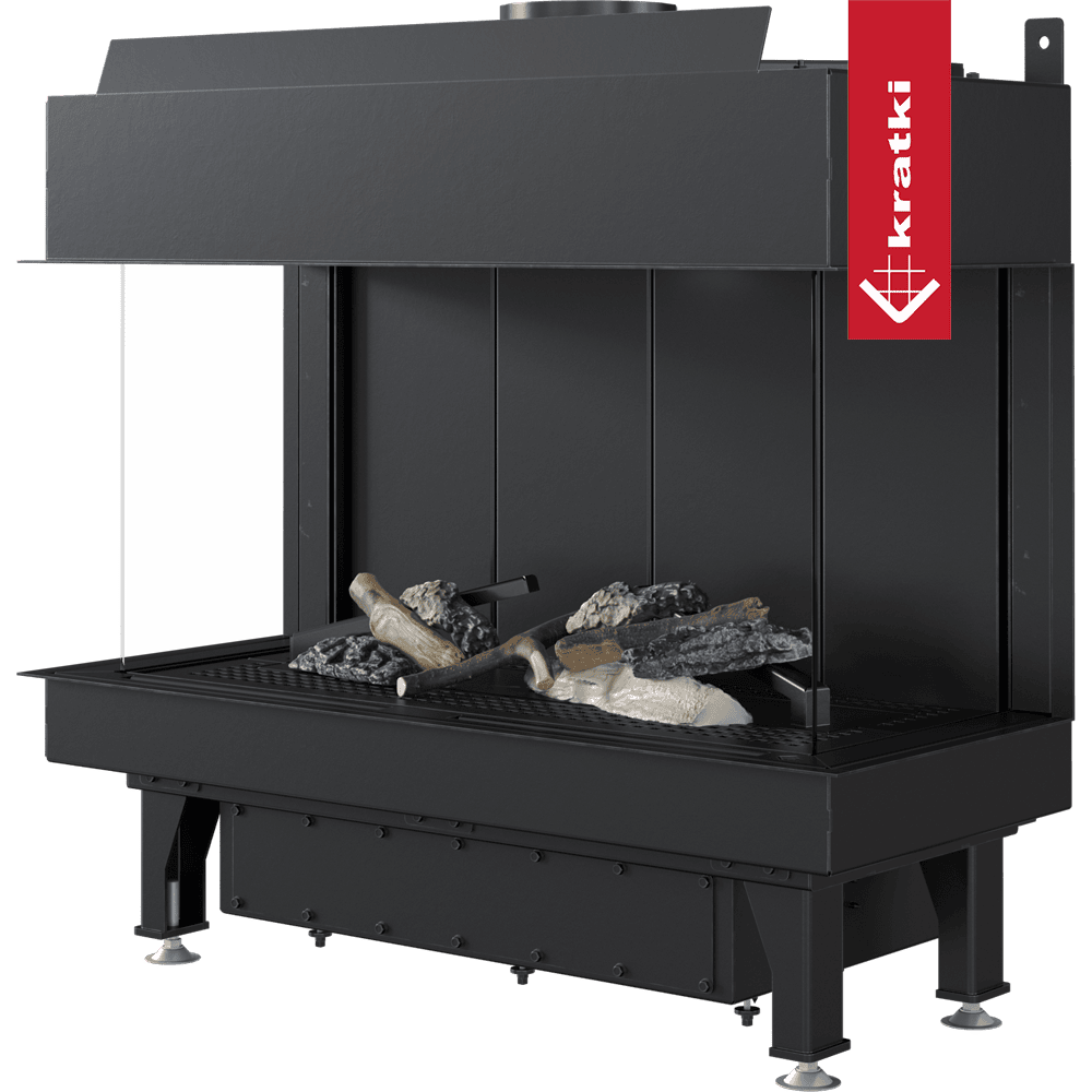Kratki Gaskamin KRATKI LEO 70 dreiseitig Propan Butan ? 100/150 6,1 kW