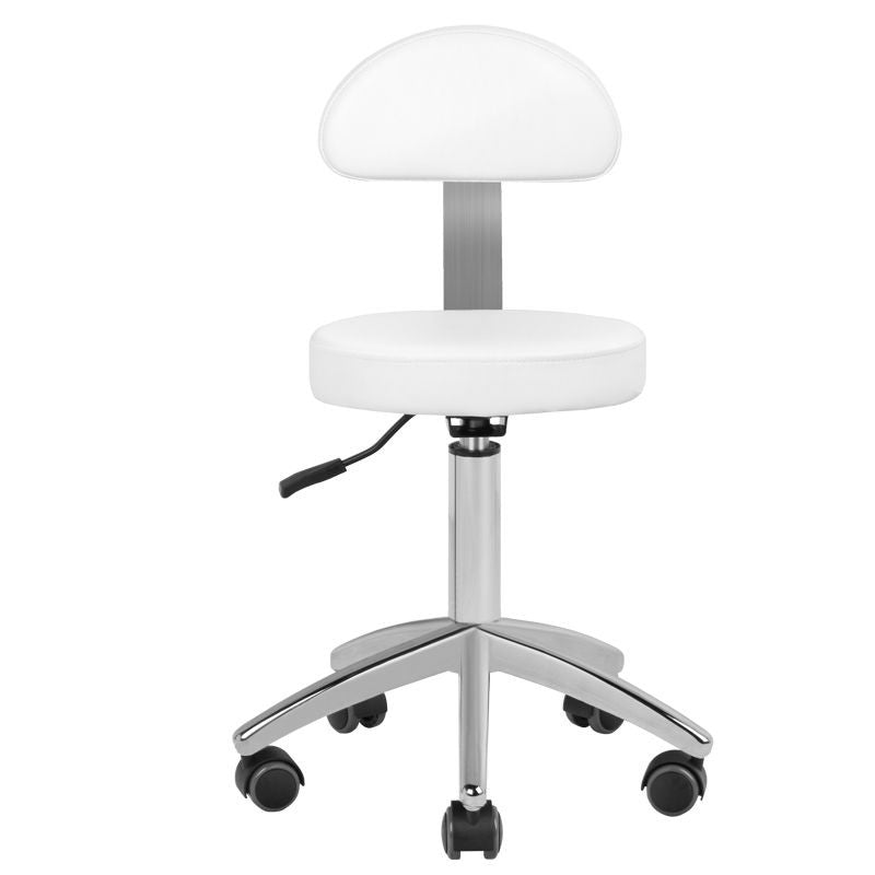 ActiveShop Elektrischer Kosmetikstuhl SILLON Lux 273b + Hocker 304 weiß