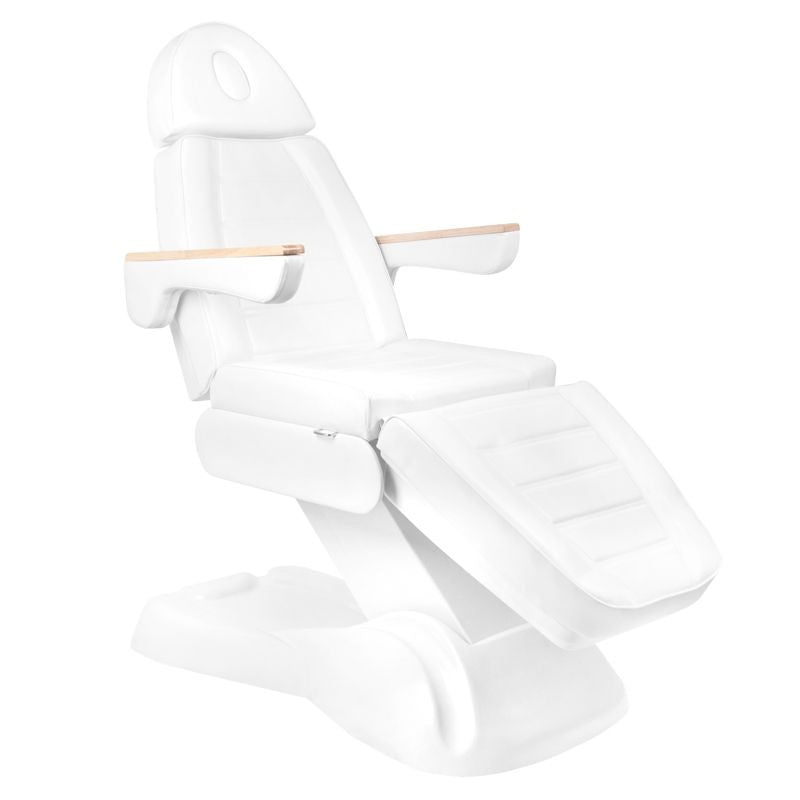 ActiveShop Elektrischer Kosmetikstuhl SILLON Lux 273b + Hocker 304 weiß