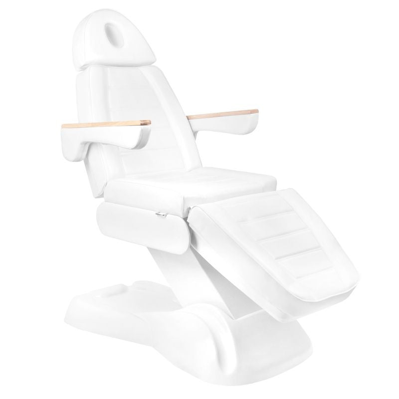 ActiveShop Elektrischer Kosmetikstuhl SILLON Lux 273b + Hocker 304 weiß