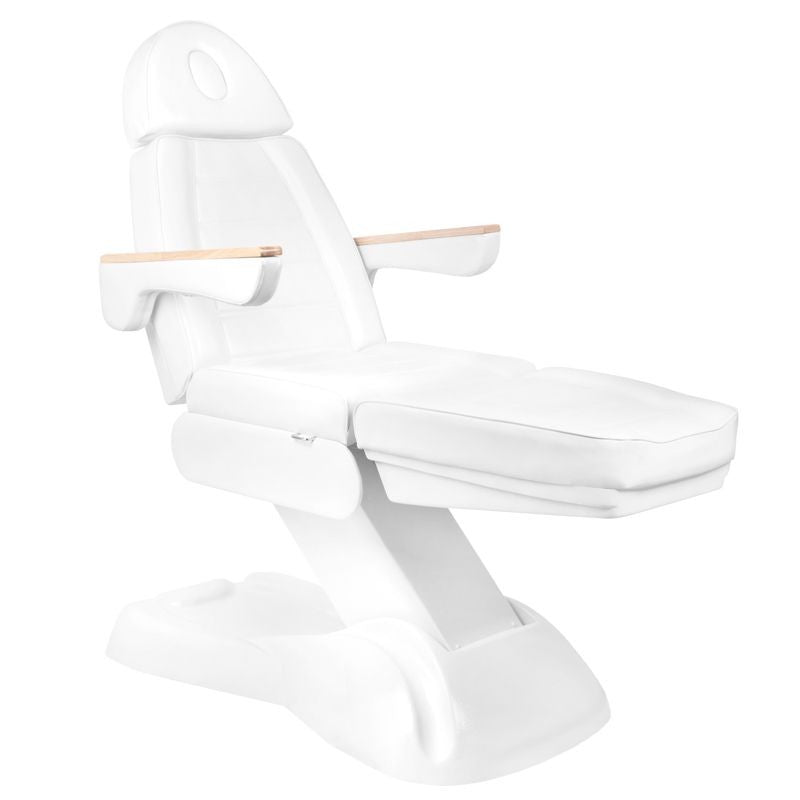 ActiveShop Elektrischer Kosmetikstuhl SILLON Lux 273b + Hocker 304 weiß