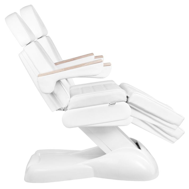 ActiveShop Elektrischer Kosmetikstuhl SILLON Lux 273b + Hocker 304 weiß