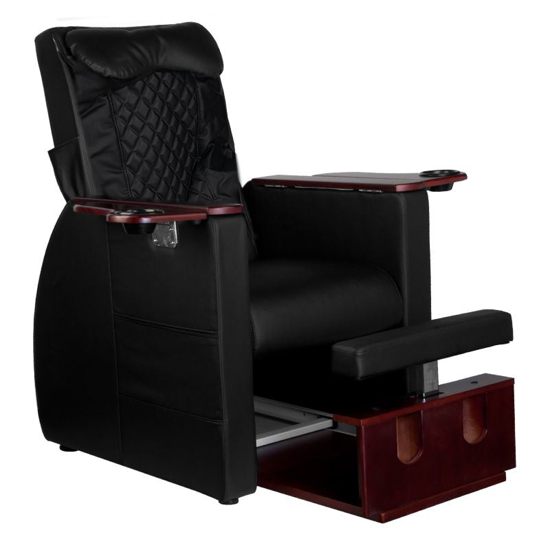 ActiveShop Azzurro 101 Pediküre-Spa-Sessel mit Rückenmassage schwarz