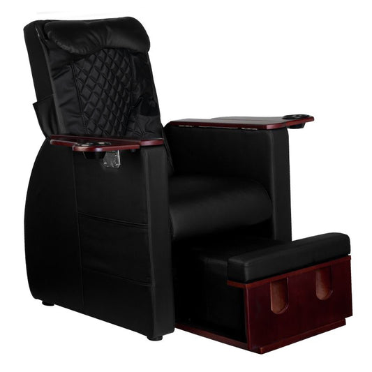 ActiveShop Azzurro 101 Pediküre-Spa-Sessel mit Rückenmassage schwarz
