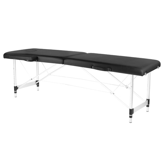 ActiveShop Aluminium-Klappmassagetisch Activ Fizjo Komfort 2 Segmente schwarz