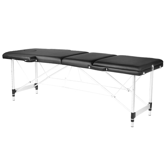 ActiveShop Aluminium-Klappmassagetisch Comfort Activ Fizjo 3-segmentig schwarz