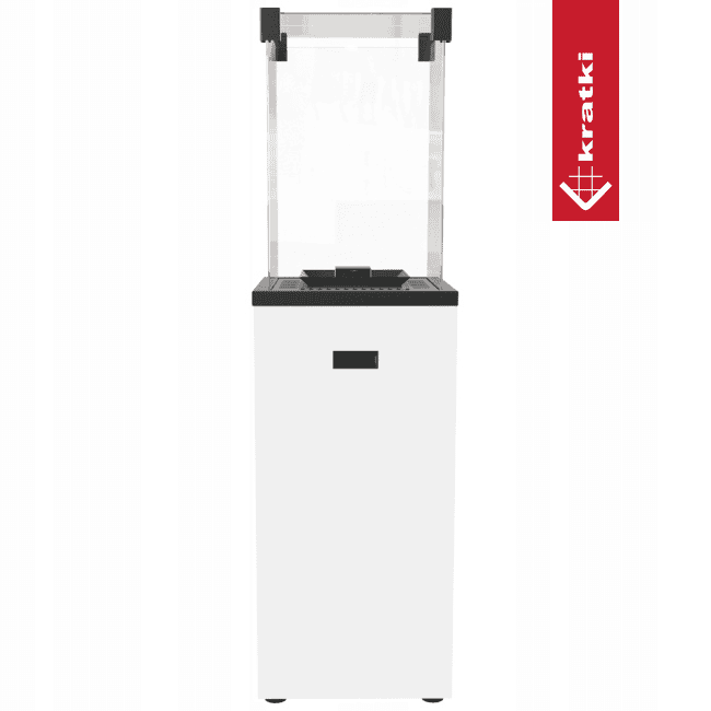 Kratki PATIO SLIM SCHWARZ 8,2 KW GAS HEIZUNG WHITE SATZ Manuell