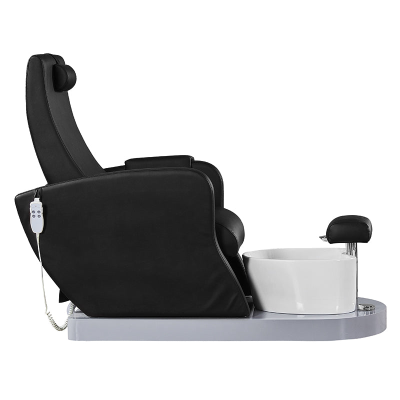 ActiveShop Azzurro Pediküre-Spa-Sessel 016A schwarz mit Hydromassage
