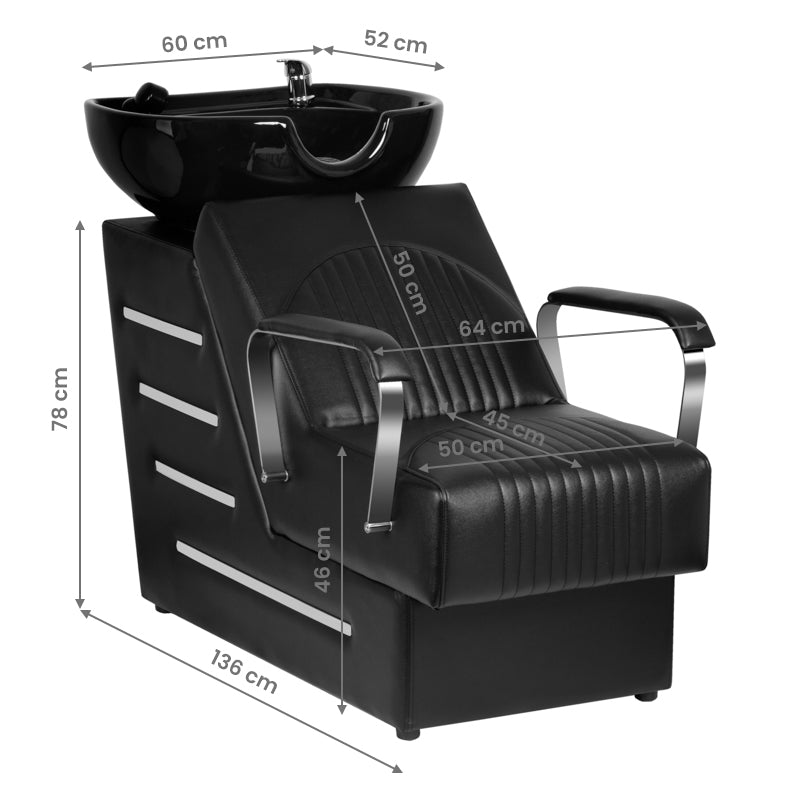 ActiveShop Gabbiano Friseur-Barber-Waschsalon Orlean schwarz