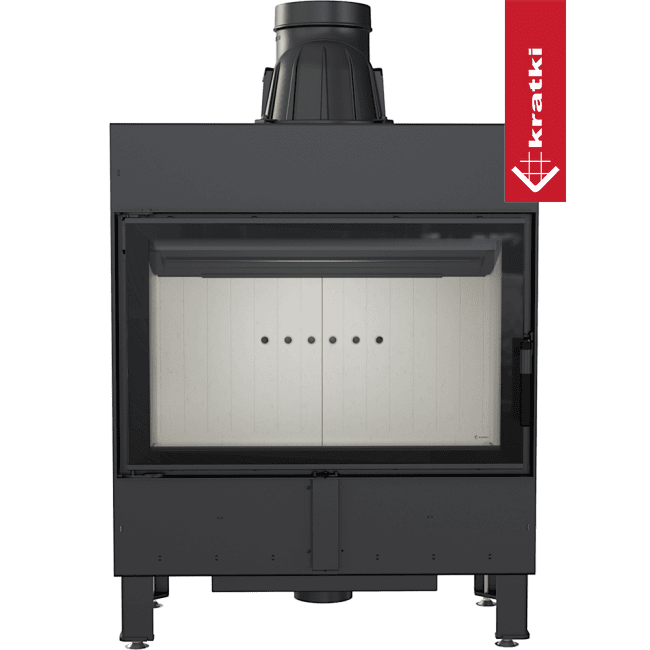 Kratki Intelligenter Kamineinsatz aus Stahl KRATKI LUCY 14 kW Ø 200 MSK