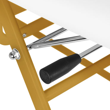 ActiveShop Kosmetikstuhl 557G mit Auffangschalen goldweiß