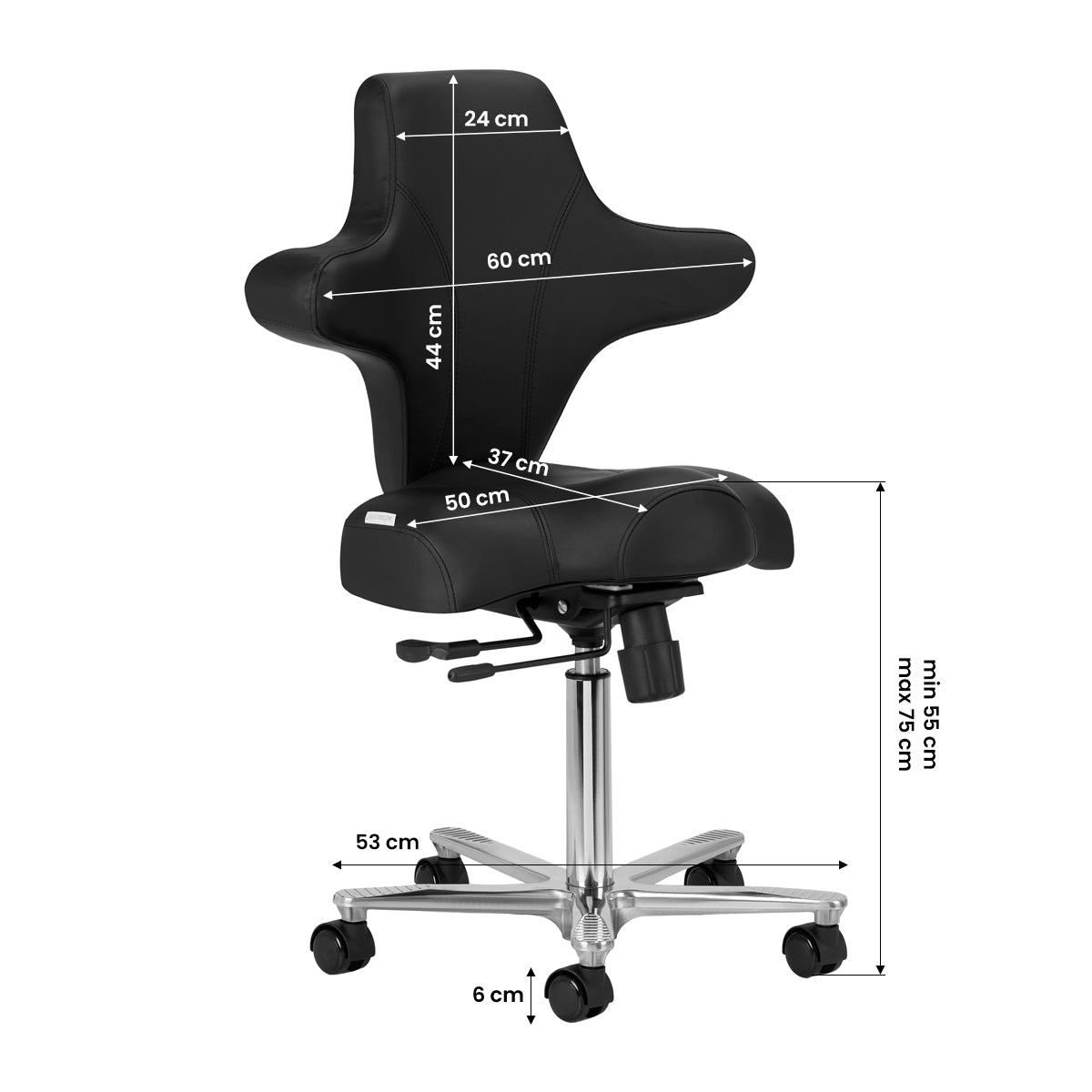 ActiveShop Azzurro Special 152 Kosmetikstuhl schwarz