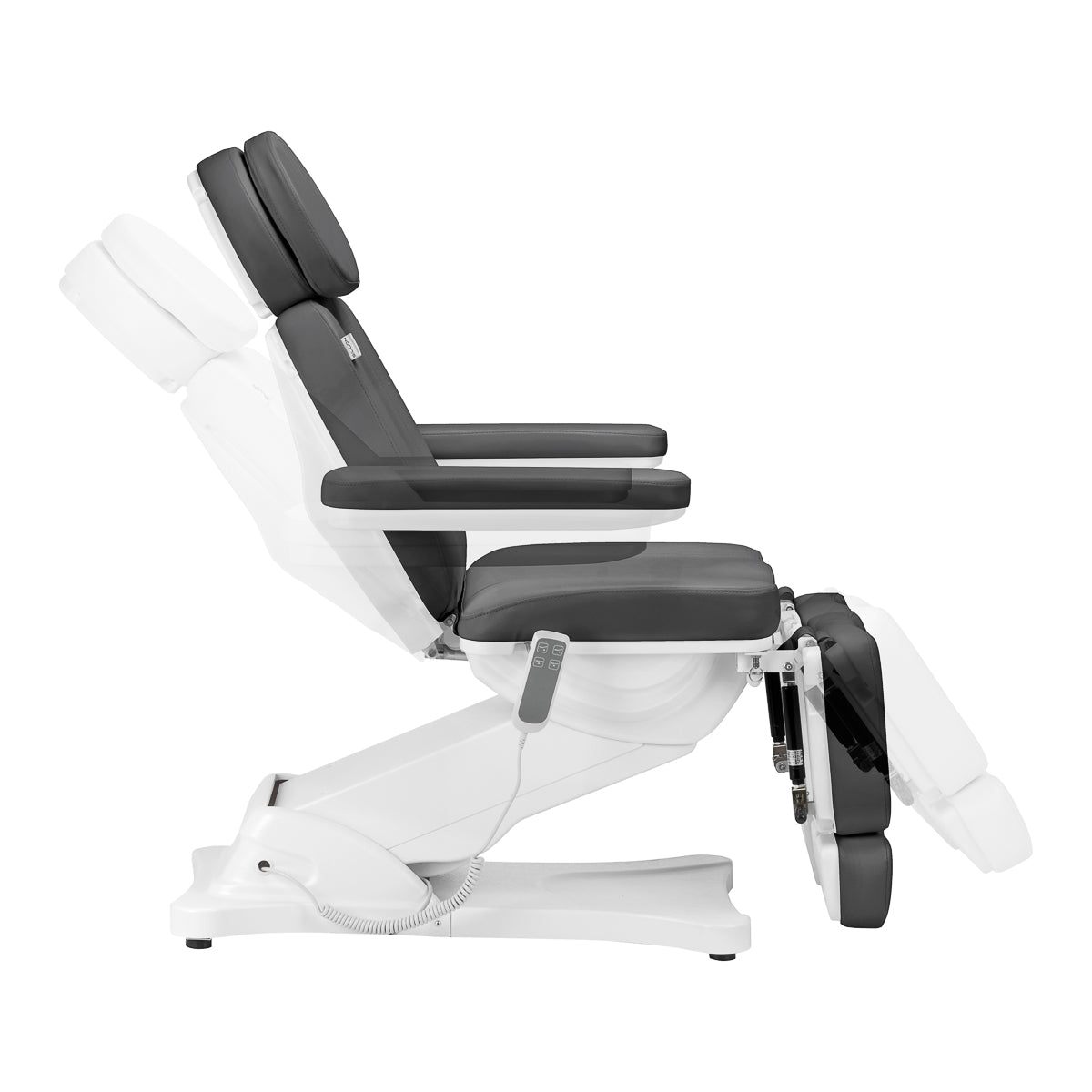 ActiveShop Elektrischer Kosmetikstuhl SILLON CLASSIC 2 Motoren Fuß grau