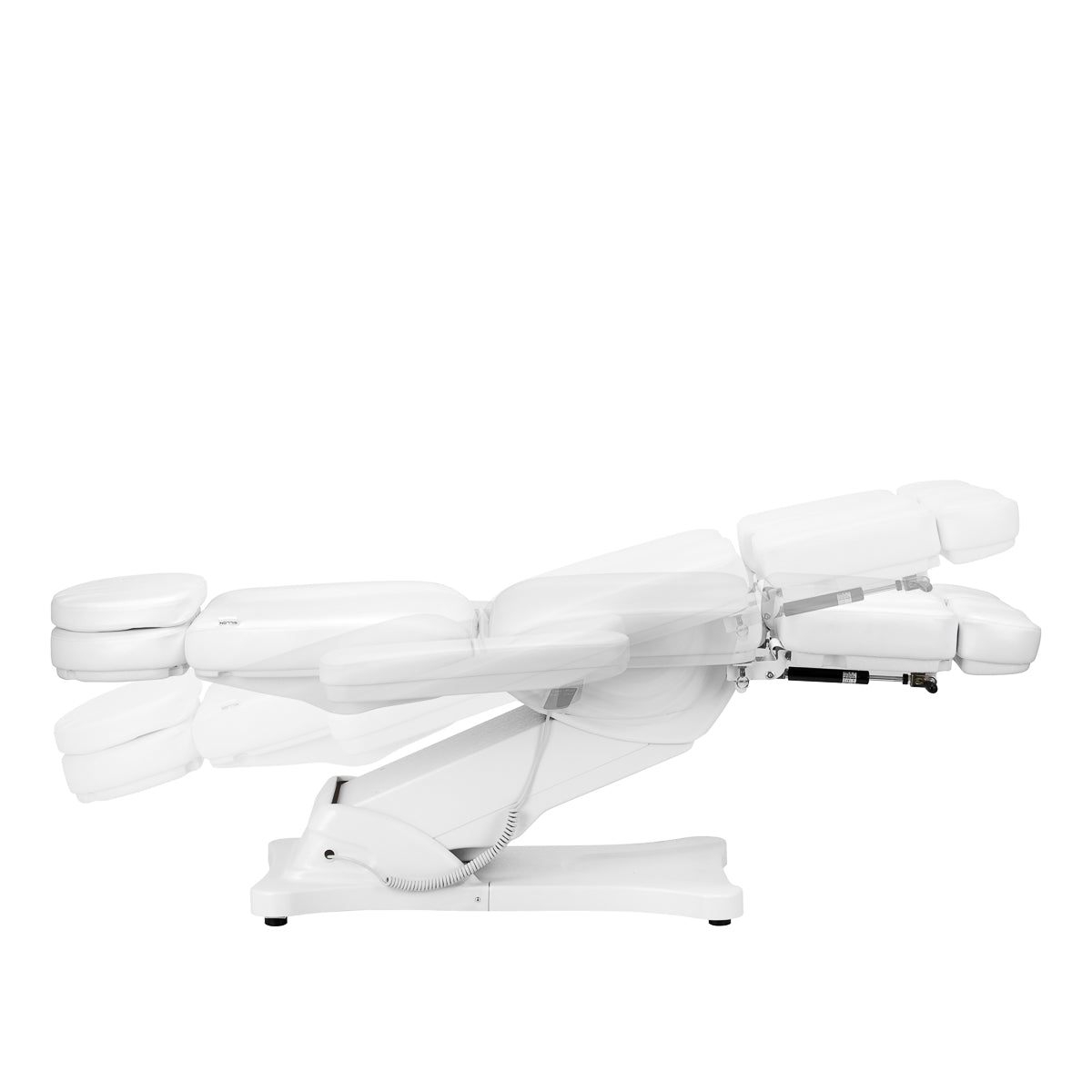 ActiveShop Elektrischer Kosmetikstuhl SILLON CLASSIC 3 Motoren mit Wiege Pedi weiß