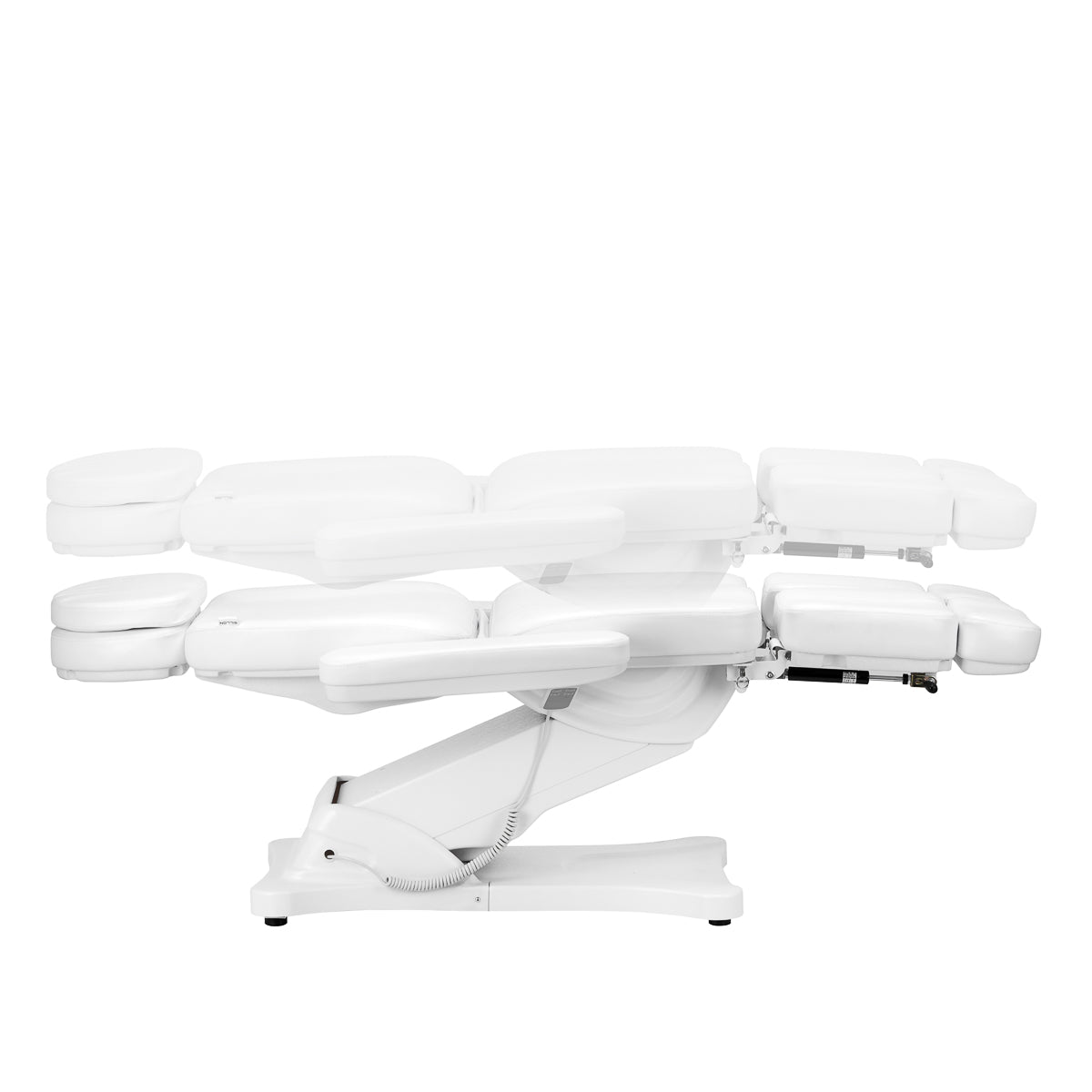 ActiveShop Elektrischer Kosmetikstuhl SILLON CLASSIC 3 Motoren mit Wiege Pedi weiß