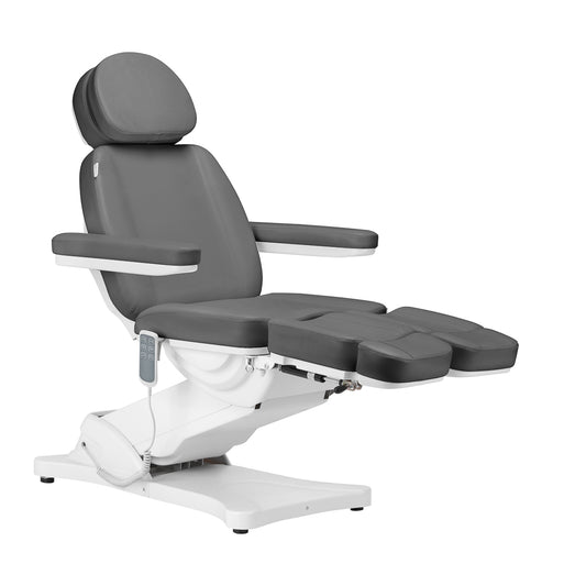 ActiveShop Elektrischer Kosmetikstuhl SILLON CLASSIC 3 Motoren mit Wiege Pedi grau