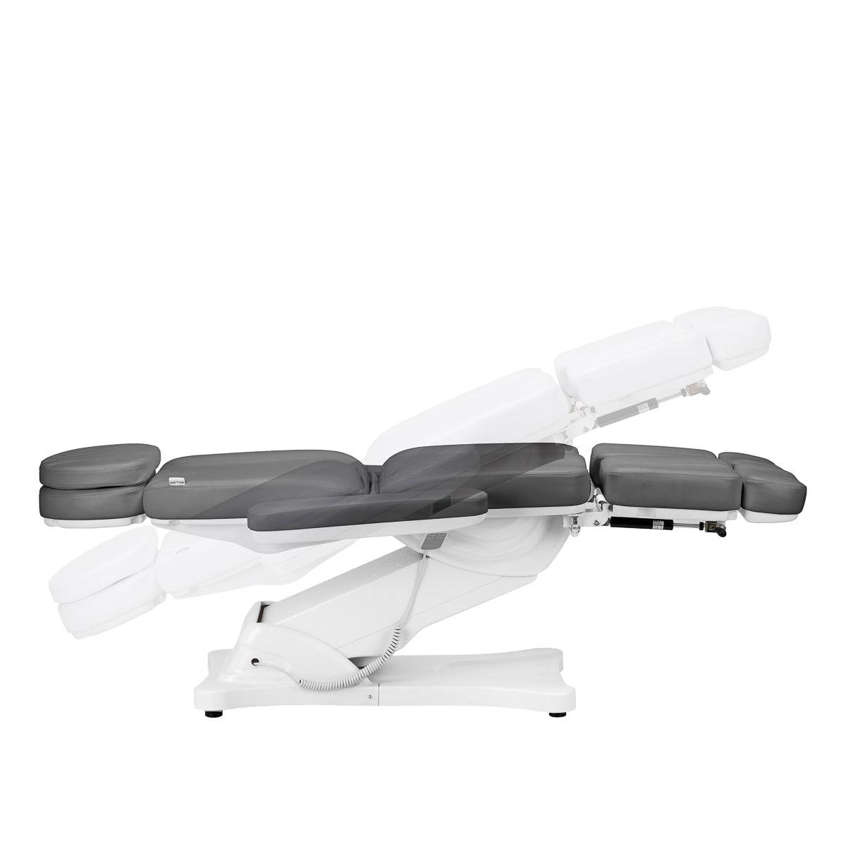 ActiveShop Elektrischer Kosmetikstuhl SILLON CLASSIC 3 Motoren mit Wiege Pedi grau