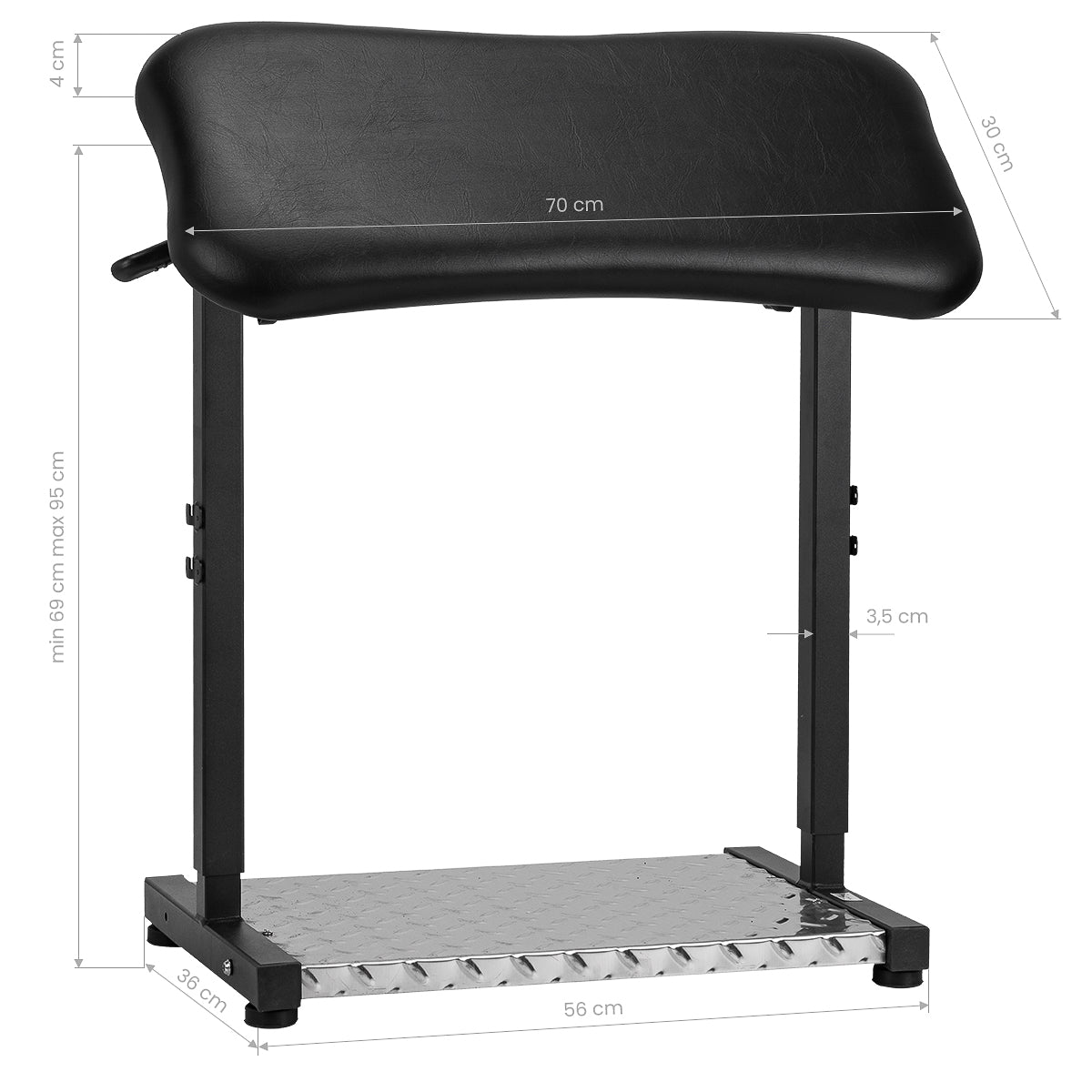 ActiveShop Armlehne für Tattoo Pro Ink 721 schwarz