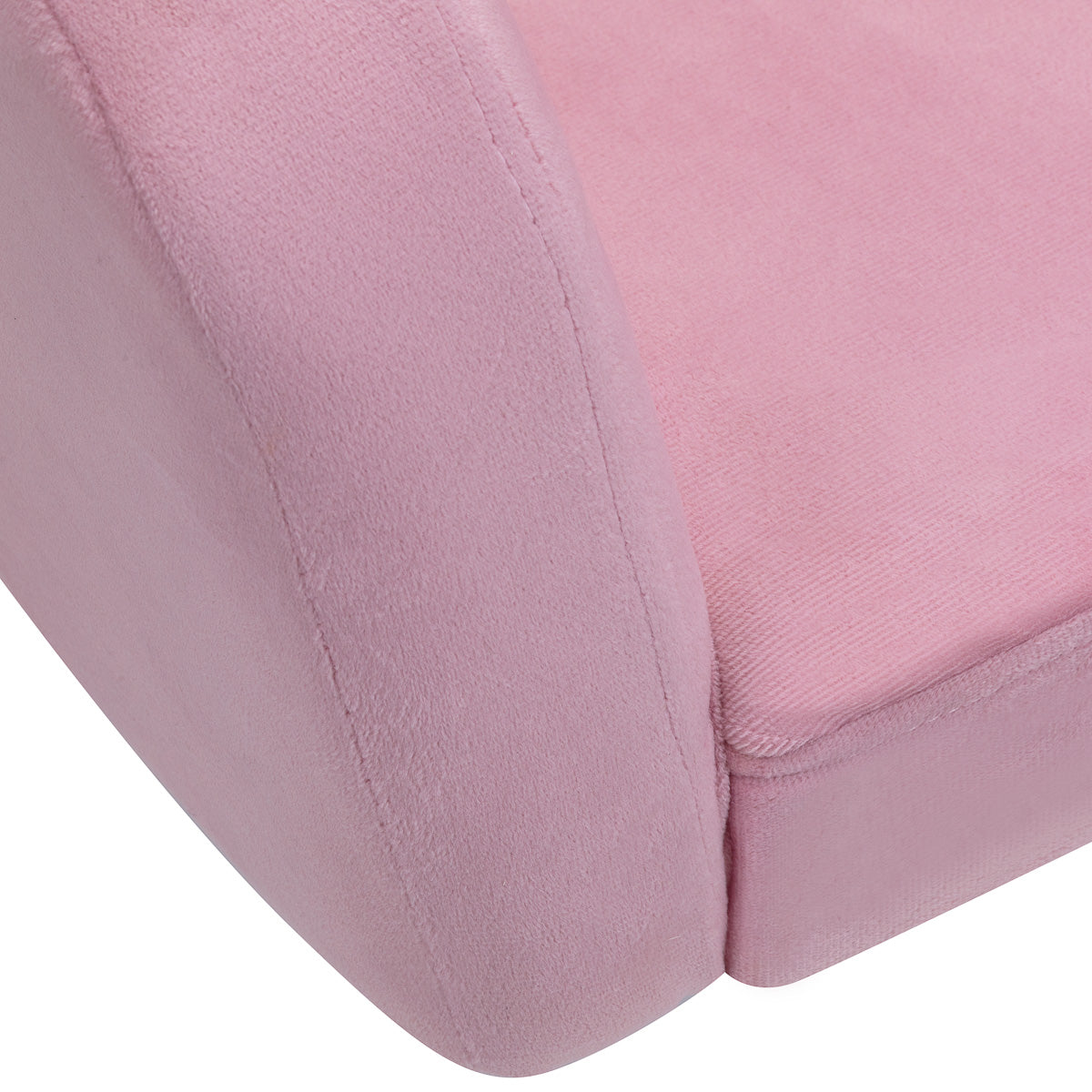 ActiveShop 4Rico Drehstuhl QS-BL14G Samt rosa