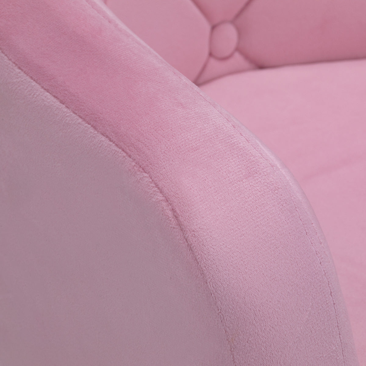 ActiveShop 4Rico Drehstuhl QS-BL14G Samt rosa