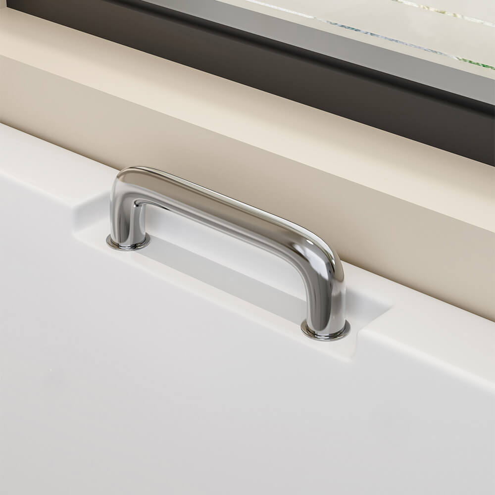 Home Deluxe Seniorenbadewanne liegend mit Whirlpoolfunktion VITAL M - 153 x 76 cm Rechts