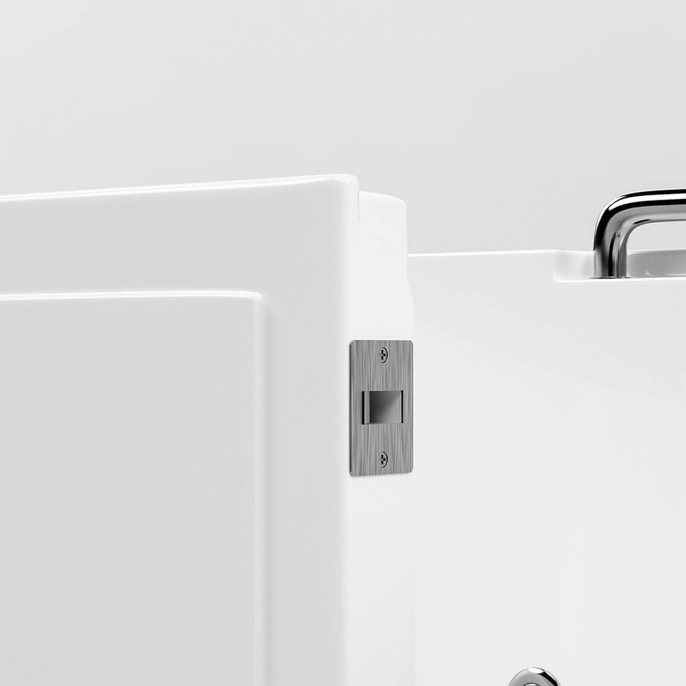 Home Deluxe Seniorenbadewanne liegend mit Whirlpoolfunktion VITAL M - 153 x 76 cm Rechts