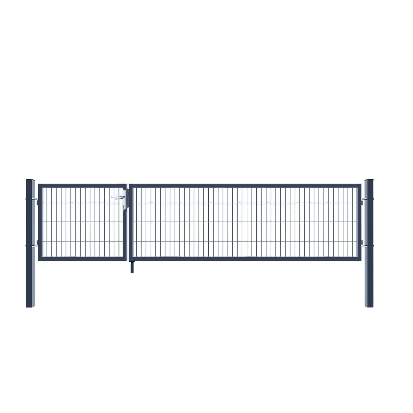 Home Deluxe Doppelflügel Gartentor ADITUS - 140 x 350 cm Grün