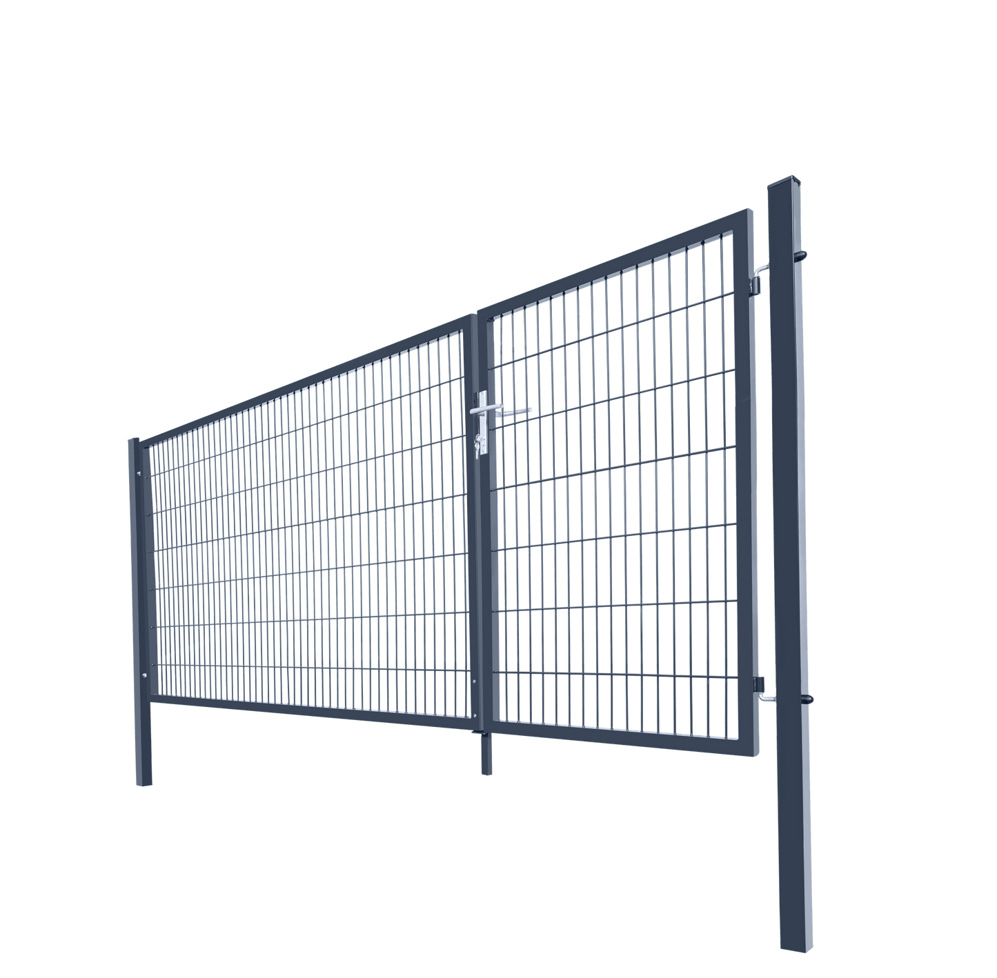 Home Deluxe Doppelflügel Gartentor ADITUS - 140 x 350 cm Anthrazit