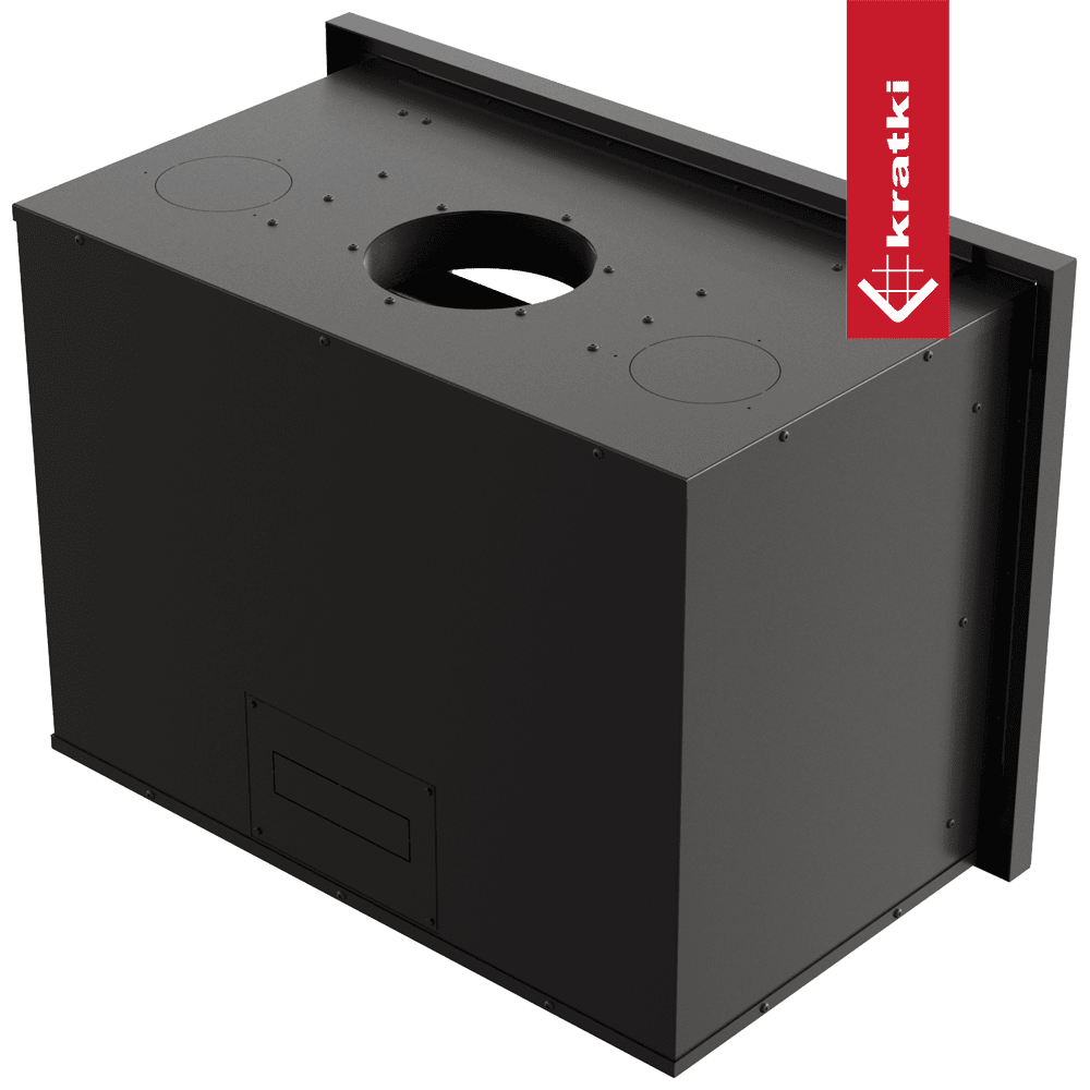 Kratki Kamin-Kassette KRATKI ARKE 80 12 kW Ø 200 mit Türfeder