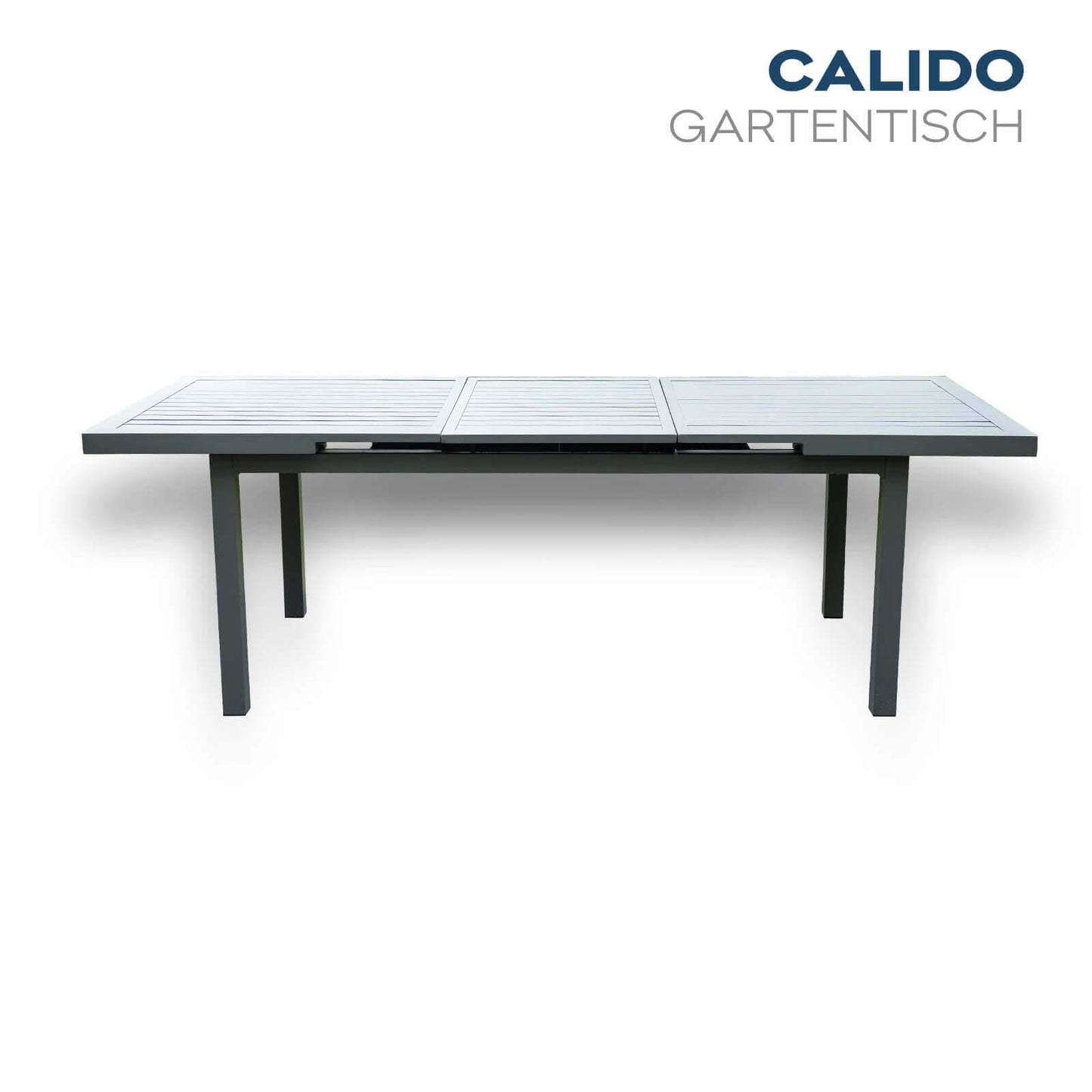Home Deluxe Garten-Sitzgruppe CALIDO MADERA inklusive ausziehbarer Gartentisch & 2 Stühlen
