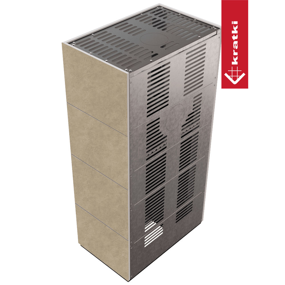 Kratki Kaminbausatz KRATKI FLOKI BOX 8 kW Ø 160 Quarzsinter FOKOS RENA