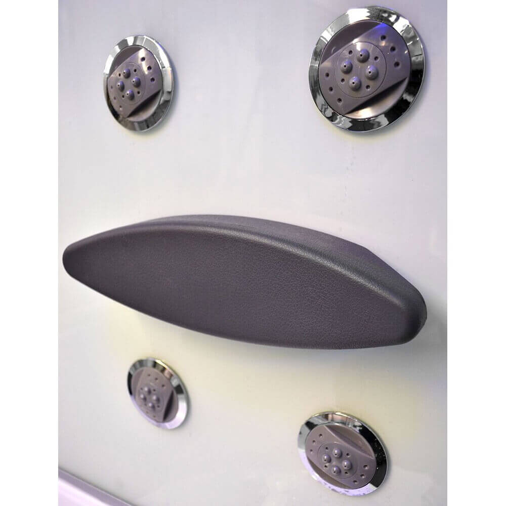 Home Deluxe Dampfdusche mit Whirlpoolfunktion und Dampfsauna EXCLUSIVE - 150 x 150 cm Weiß
